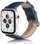 gigapack Apple Watch Series 10 42mm kicsi, bőr hatású szilikon pótszíj sötétkék (GP-142792)
