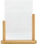 Securit Akril menüállvány lakkozott alapzattal, Securit A4, világos