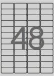 APLI Etikett, 45, 7x21, 2 mm, poliészter, idõjárásálló, kerekített sarkú, APLI, ezüst, 960 etikett/csomag (LCA10066) - tutitinta