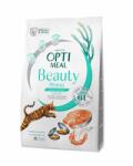 Optimeal Beauty Fitness Sterilised Hrana uscata fara cereale pentru pisici sterilizate - cu fructe de mare 1, 5 kg