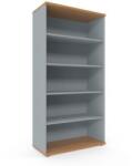  Dulap inalt Viva, 179 x 90 x 42 cm, deschis, fag/gri M1250052 Dulap arhivare