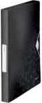 Leitz Wow Jumbo PP fekete gumis mappa (46290095) - officedepot