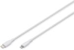 ASSMANN USB 2.0 Type C Lightning Töltő/adat Fehér 50cm AK-600110-005-W (AK-600110-005-W)