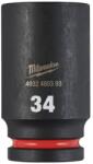 Milwaukee 3/4" Gépi Dugókulcs 6 lapú, hosszú 34 mm - 1 db (MI-4932480393)