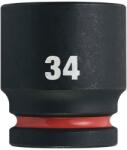 Milwaukee 3/4" Gépi Dugókulcs 6 lapú, rövid 34 mm - 1 db (MI-4932480371)