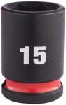 Milwaukee 3/8" Gépi Dugókulcs 6 lapú, rövid 15 mm - 1 db (MI-4932480272)
