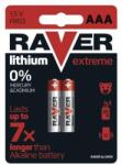 RAVER Lítium elem AAA 2db/bliszter (EMOS-B7811)