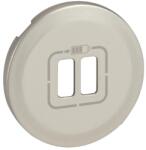  Céliane 2xUSB töltőaljzat burkolat, titán (LEG-068556)