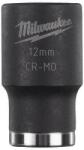 Milwaukee 3/8" Dugókulcsbetét hatlapú, gépi, rövid 12 mm - 1 db (MI-4932478011)