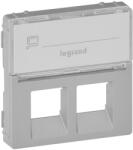  Valena Life 2xRJ45 csatlakozóaljzat burkolat, címketartóval alumínium (LEG-755482)