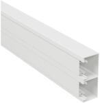  DLP-S kábelcsatorna 130x50 mm, merev fedéllel, bepattintható 45-ös szerelvényhez, fehér (LEG-638040)