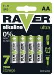 RAVER Alkáli elem AA 4db/bliszter (EMOS-B7921)