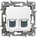 Legrand Niloé 1xRJ45 Cat6 UTP + 1xRJ11 aljzat köröm nélkül fehér (LEG-664772)