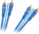 Cabletech Összekötőkábel RCA 2x + RCA 2x 5m sárga (KPO2669-5)