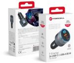 Forcell Autós töltő 85W Forcell F-Energy 2x USB-C 65W, 20W + USB A PD QC4.0 3A - szürke