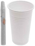  Eldobható fehér műanyag pohár 2dl 100db 4020S