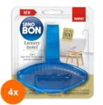 Sano Set 4 x Odorizant Toaleta Solid Sano Bon 5 in 1 Luxury Hotel, Blue, 800 Utilizari, 55 g (ROC-4xMAGT1007245TS)