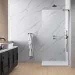 Radaway Perete de dus tip Walk-In, cu stabilizator in forma de L, antracit periat, Radaway Modo SL Brushed GunMetal II 10319085-92-01R (10319085-92-01R)