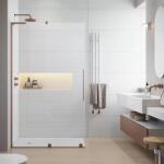 Radaway Perete de dus, cu parte culisabila si stabilizator de unghi L, Radaway Furo SL Brushed Copper Walk-In 10306488-93-01R, 10110444-01-01 (10306488-93-01R, 10110444-01-01)