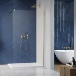 Radaway Perete de dus tip Walk-In, auriu periat, Radaway Modo New Brushed Gold II 389164-99-01 (389164-99-01)