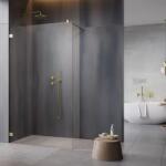 Radaway Perete de dus, cu sistemul de fixare cu bride, Radaway Essenza Pro Brushed Gold Walk-in 10103070-99-01 (10103070-99-01)