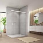 RONAL Perete de dus tip Walk-In, cu parte culisanta si parte fixa, Ronal Cadura CAW2 White Line CAW2G1100907 (CAW2G1100907)