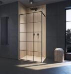 Radaway Perete de dus tip Walk-In, negru mat, Radaway Modo New Black II Factory 389075-54-55 (389075-54-55)