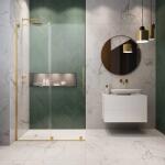 Radaway Perete de dus, cu parte culisabila si stabilizator de unghi L, Radaway Furo SL Gold Walk-In 10306588-09-01R, 10110544-01-01 (10306588-09-01R, 10110544-01-01)