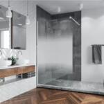 RONAL Perete de dus tip Walk-In, cu profil compensator de fixare pe perete, Ronal STR4P Easy Shade White Line STR4P0900968 (STR4P0900968)