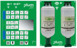 Plum 4708 Nyitott fali szemkimosó állomás - 2x1000ml 0, 9% szemkimosó (4708)
