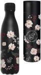 Ars Una Ars Una: Flowery Black duplafalú fém kulacs díszdobozban 500ml (55813747) - jatekshop