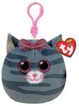 Ty Squishy Beanies Kiki Szürke Macska Plüss Clip 8, 5 cm (TY39565) - liliputjatek