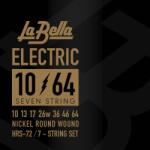 LaBella HRS-72 Nickel-Plated Round Wound - 7-String 10-64