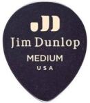 Dunlop 485R-03MD Celluloid Teardrop Black Medium