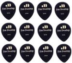 Dunlop 485P-03TH Celluloid Teardrop Black Thin Player's Pack