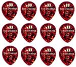 Dunlop 485P-05MD Celluloid Teardrop Shell Medium Player's Pack