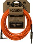 Orange Crush 20ft Instrument Cable Angled to Straight
