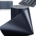 Malatec Belátásgátló, sötétszürke színű árnyékoló 19cmx35m, 20db rögzítővel, 450g/m2, UV védelem,