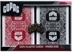 WSOP pókerkártya Copag WSOP 2024 Retro Design 100% Plastic , Jumbo index, dupla csomag