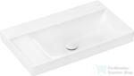 Hansgrohe XELU Q Smartclean 80x48 cm-es fali mosdó bal oldali széles szegéllyel, csaplyuk-és túlfolyó nélkül, fehér 61032450 (61032450)