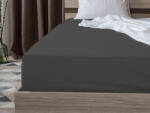  Cearsaf Jersey EXCLUSIVE cu elastic gri inchis 160 x 200 cm