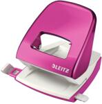 Leitz Perforator de birou, metalic, 30 coli, roz, LEITZ WOW 5008 (LZ50081023)