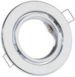 Lumileds HALOGEN lámpatest, süllyesztett, mozgatható, kerek, AURELI, króm, fémlemez, MR16, GU10 (LEDOPRMIA342)