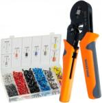  Cleste de sertizare, 0.25-10 mm, cu set de pini terminali 0.5-10 mm2, 1200 buc GartenVIP DiyLine (00022717-IS) Cleste