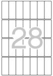 APLI Etikett, 20x50 mm, kerekített sarkú, A5 hordozón, APLI, 420 etikett/csomag (01867) - tonerpiac