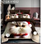Luna ágynemű garnitúra 7 részes 5D Karácsonyi cicás - isinwheel