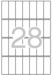 APLI Etikett, 20x50 mm, kerekített sarkú, A5 hordozón, APLI, 420 etikett/csomag (01867) - fodicoaruhaz