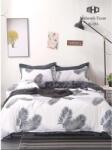 Luna ágynemű garnitúra 6 részes 3D fekete-fehér - deermashop