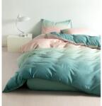 Luna ágynemű garnitúra 3 részes 3D türkiz-barack - deermashop