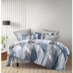 Luna ágynemű garnitúra 3 részes 3D kék-ezüst - deermashop